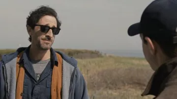 Sunglasses worn by Josh Aaronson (Adrien Brody) in Succession Tv series (Season 3 Episode 4)