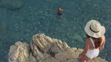 The beach hat worn by Margot (Marine Vacth) in the movie Masquerade