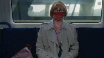 Red Face Mask worn by Alithea Binnie (Tilda Swinton) as seen in Three Thousand Years of Longing