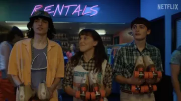 Camo Hat Cap worn by Mike Wheeler (Finn Wolfhard) as seen in Stranger Things TV series wardrobe (Season 4)