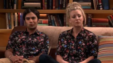 The flower shirt worn by Raj Koothrappali (Kunal Nayyar) in the series The Big Bang Theory (Season 10 Episode 19)