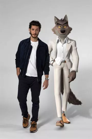 Les baskets portées par Pierre Niney pour la promotion du film  Les Bad Guys