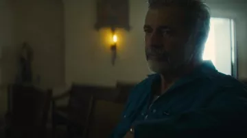 Wrangler Denim Jacket worn by Bill Long (mel Gibson) as seen in Father Stu movie outfits