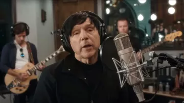 Coat Jacket worn by Jet Pilot (Russell Mael) as seen in Annette movie