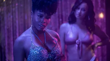 Studded Bra worn by Autumn Night (Elarica Johnson) as seen in P-Valley TV show wardrobe (Season 1 Episode 2)