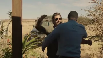 Lunettes de soleil Aviator portées par Martin Battles (Sharlto Copley) comme on le voit dans les tenues de film Beast