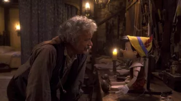 Vest jacket worn by Geppetto (Tom Hanks) as seen in Pinocchio movie