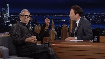 Black jumpsuit worn by Jeff Goldblum as seen in The Tonight Show Starring Jimmy Fallon on June 8, 2022