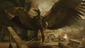Wings Costume Cosplay worn by Carter Hall / Hawkman (Aldis Hodge) as seen in Black Adam movie