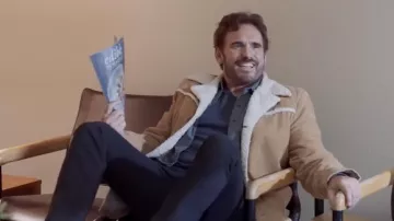 Chaqueta de abrigo sherpa usada por Alan (Matt Dillon) como se ve en la película Land of Dreams