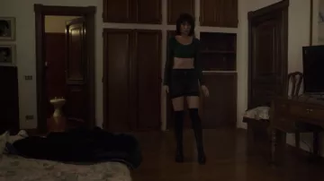 The lace-up platform boots of Ludovica Storti (Alice Pagani) in the series Baby (Season 3)