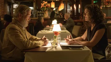 Camel Suede Jacket worn by Dan Chase (Jeff Bridges) as seen in The Old Man TV show wardrobe (Season 1 Episode 2)