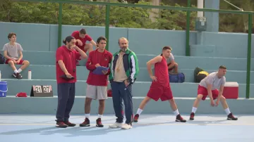 NIke Trackpants worn by Takis Zivas (Panos Koronis) as seen in Rise movie