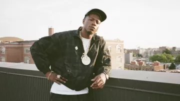 Plaid Zip Jacket worn by Joey Bada$$ in his Where I Belong Official Music Video