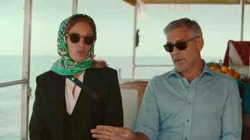 Green Head Scarf worn by Julia Roberts as seen in Ticket to Paradise movie