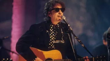 Chaqueta Blazer negra usada por Bob Dylan como se ve en Bob Dylan: MTV Unplugged