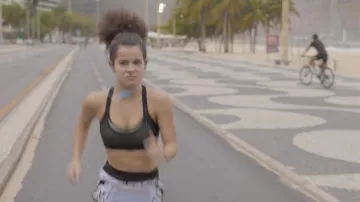 Black Sports Bra worn by Carol (Gabriella Saraivah) as seen in All the Same… or Not TV show wardrobe (Season 1 Episode 4)