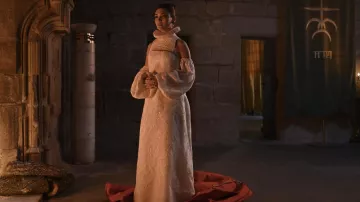 White Long Dress worn by Lissa Dragomir (Daniela Nieves) as seen in Vampire Academy TV show wardrobe (Season 1)
