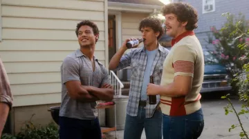 Plaid shirt worn by Jimmy Farrell (Sam Vartholomeos) as seen in Bridge and Tunnel TV show outfits (S02E01)