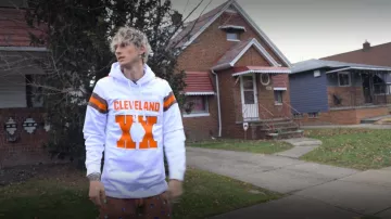 Cleveland XX Hoodie worn by Machine Gun Kelly in Machine Gun Kelly's Life In Pink