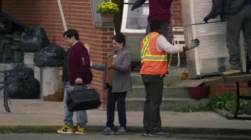 Nike Air Jordan 1 Yellow Black Sneakers worn by Guillermo de la Cruz (Harvey Guillen) as seen in What We Do in the Shadows (S04E05)
