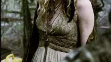 Bohemian dress with V-neckline by Misty Day (Lily Rabe) in American Horror Story (S03)