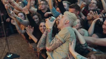 Button Up Shirt worn by Machine Gun Kelly in his I Think I'm OKAY music video