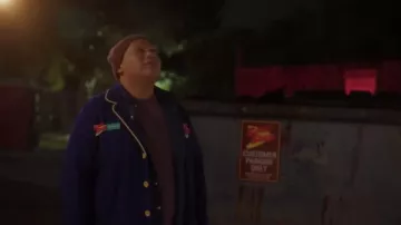 Blue uniform jacket worn by Reginald Baskin (Jacob Batalon) as seen in Reginald the Vampire TV series (Season 1)
