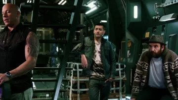 Wool Printed Cardigan worn by Tennyson Torch (Rory McCann) as seen in xXx: Return of Xander Cage wardrobe