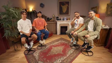 Les sneakers portées par Squeezie dans la vidéo YouTube Y'A QUOI DERRIÈRE LA PORTE ? (ft Seb, Amine, Billy)