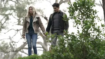 Button down jacket worn by Levi Delgado (Nicholas Gonzalez) as seen in La Brea Tv show outfits (S02E01)