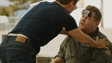 Dark Blue Jeans worn by Tom Cruise in The Late Late Show with James Corden