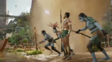 Wing shoes worn by Namor (Tenoch Huerta) as seen in Black Panther: Wakanda Forever movie