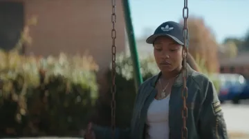 Bomber jacket worn by Briana aka lil Lawless (Jamila C. Gray) as seen in On the Come Up