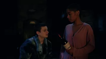 Pink cardigan worn by Ilonka (Iman Benson) as seen in The Midnight Club TV show outfits (S01E01)