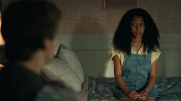 Tommy Hilfiger Denim Overall Dress worn by Ilonka (Iman Benson) as seen in The Midnight Club (S01E09)