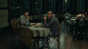 Plaid shirt worn by Amesh (Sauriyan Sapkota) as seen in The Midnight Club outfits (S01E09)