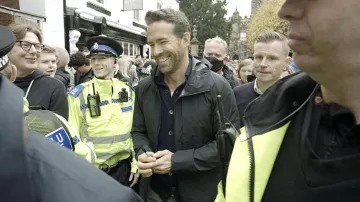 Rain coat worn by Ryan Reynolds as seen in Welcome to Wrexham TV show (Season 1 Episode 9)