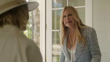 Chanel Pearl Necklace worn by Karen Calhoun (Jennifer Coolidge) as seen in The Watcher TV show (S01E01)