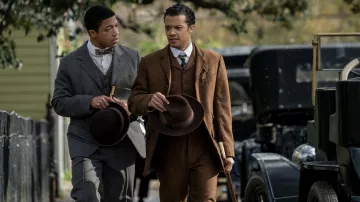 Jacob Anderson Clothes Outfits Brands Style and Looks Spotern