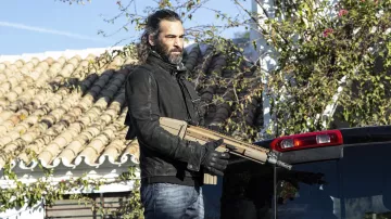 Le blouson noir porté par Reynal (Nicolas Cazalé) dans le film Overdose