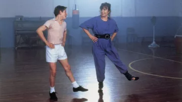 Blue jumpsuit worn by Mrs. Wilkinson (Julie Walters) as seen in Billy Elliot movie