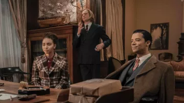 Plaid coat worn by Claudia (Bailey Bass) as seen in Interview with the Vampire Outfits (Season 1 Episode 7)