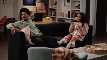 Tie and dye green hoodie worn by Carter (Julian Gant) as seen in Call Me Kat wardrobe (S03E06)