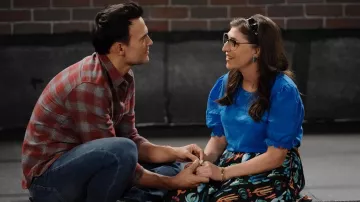 Plaid flannel shirt worn by Max (Cheyenne Jackson) as seen in Call Me Kat outfits (S03E06)