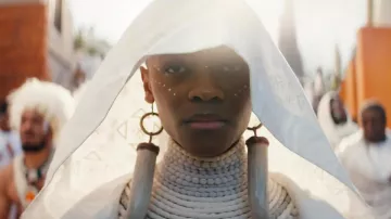 Horn Earrings worn by Shuri (Letitia Wright) in Black Panther: Wakanda Forever movie