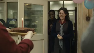 Printed scarf worn by Hilary (Olivia Colman) as seen in Empire of Light movie wardrobe