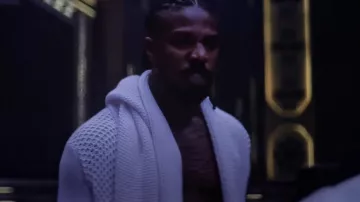 The white hooded vest worn by Erik Killmonger (Michael B. Jordan) in the movie Black Panther: Wakanda Forever