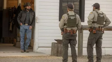 Boots worn by Rip Wheeler (Cole Hauser) as seen in Yellowstone TV show (Season 5 Episode 3)
