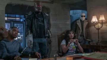 Printed T-shirt worn by Crazy Jane (Diane Guerrero) as seen in Doom Patrol TV series outfits (Season 4 Episode 2)